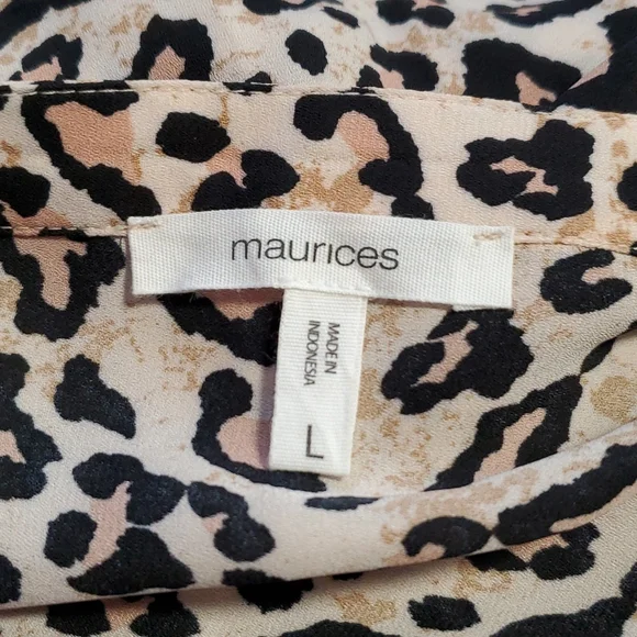Maurices Cheetah Print Blouse - Picture 6 of 6